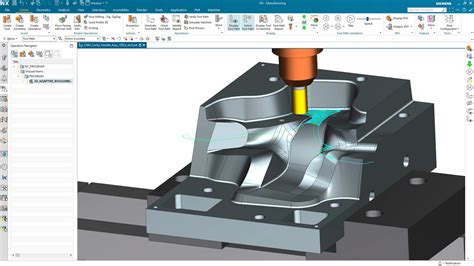NX software including CAD and CAM .